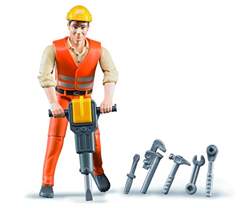 Figura de Brincar BRUDER Operário (Idade Mínima Recomendada: 3 anos) Bruder - Conjuntos de brinquedos - articulada, realista, construção, criatividade