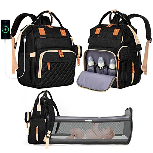 LEOgreen Bolsa de Diaper com Berço Dobrável Leogreen - Sacolas de fraldas - bolsa, diaper, berço, dobrável
