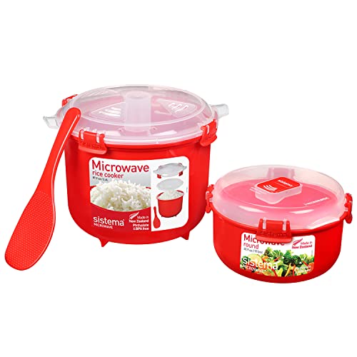 Conjunto de Panela Arroceria e Acessório HERMÉTICO Micro-ondas (Plástico - 20.5 x 24.5 cm) Sistema - Utensílios de mesa - plástico, 20.5 x 24.5 cm, micro-ondas