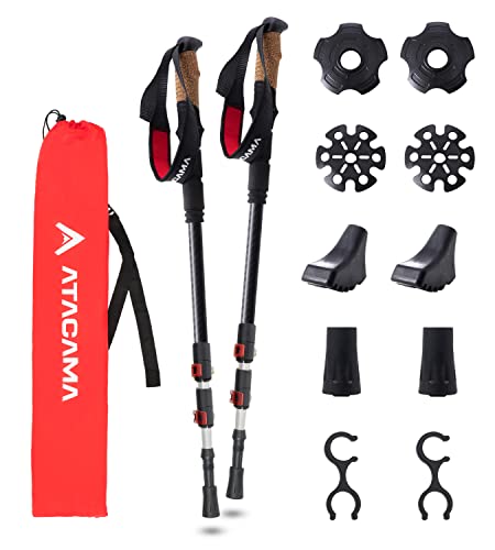 Varas de Caminhada ATACAMA (Carbono e Alumínio - Preto) ATACAMA - Roupa - carbono, alumínio, ergonômico, flexível