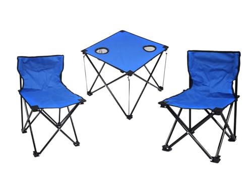 Conjunto de Campismo A-ZOREX (Azul - Poliéster) AZOREX - Conjuntos de móveis - conjunto, campismo, azul, poliéster
