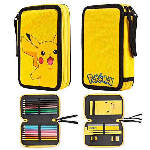 Caixa de Lápis POKEMON (Idade Mínima Recomendada: 3 anos) CYP BRANDS - Estojos para canetas e lápis - lápis, bloco de notas, pokemon, 3 anos