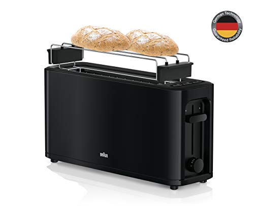 Torradeira DELONGHI HT3110 (1000 W - Capacidade: 250 g) Braun - Torradeiras - 1000 W, 250 g, 7 níveis, recalentamento, descongelamento