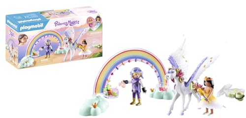 Figura de Brincar PRINCESS Magic Himmlischer Pegasus mit Regenbogen (Idade Mínima Recomendada: 3 anos) 
Marca:
Playmobil
 - Brinquedos - pegasus, regenbogen, 3 anos