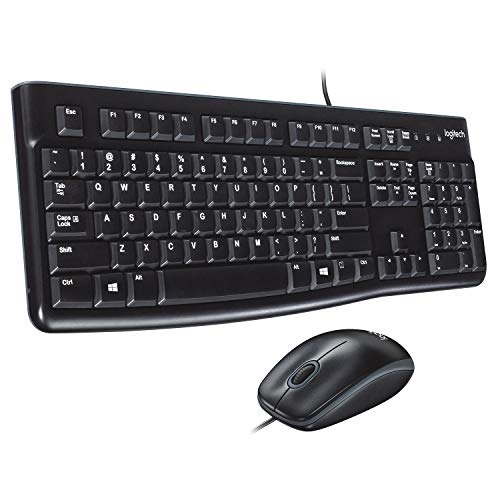 Teclado LOGITECH Desktop MK120 (Com Cabo - Layout Alemão) Logitech - Conjuntos de acessórios de computador - layout alemão, com cabo, 1000 dpi, anti-escorrimento