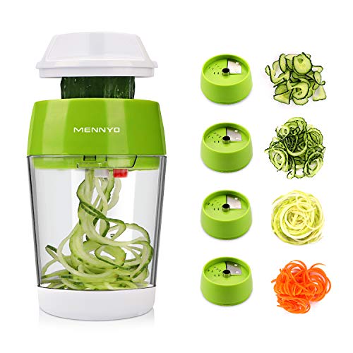Cortador de Legumes Menny 4 em 1 Verde MENNYO - Fatiadores de cozinha - 4 em 1, legumes, verde, plástico