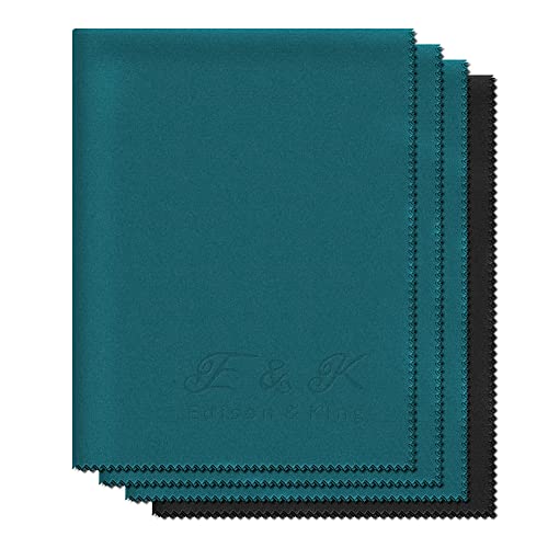 Toalhete de Limpeza GAMUZA Limpieza Gafas Grande Verde Azul 40X30Cm Edison & King - Acessórios para óculos - microfibra, poliéster, 40x30cm
