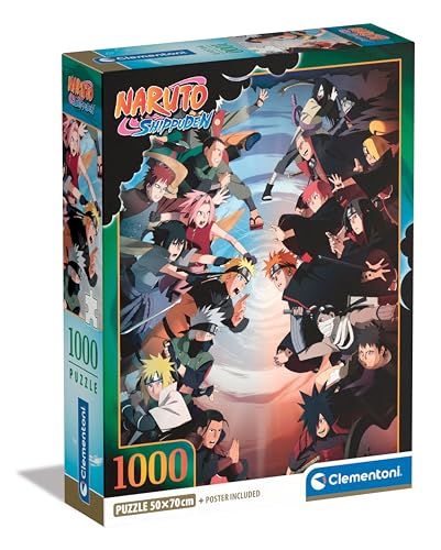 Puzzle CLEMENTONI Naruto (Idade Mínima Recomendada: 8 anos) CLEMENTONI - Quebra-cabeças - Naruto, puzzle, CLEMENTONI, 1000 peças