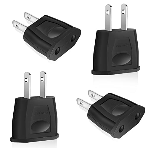 Adaptador de Viagem CUC EXERTIS CONNECT 4 adaptadores para viagem (Europa - EU - Preto) Miiepls - Inversores de energia - usb a, jack 3,5 mm, plug & play