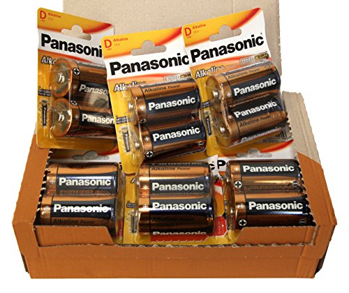 Pilha Recarregável PANASONIC LR20D (Alcalino) Panasonic - Baterias de uso geral - alcalino, 1,5 V, 200 mAh, cilíndrico
