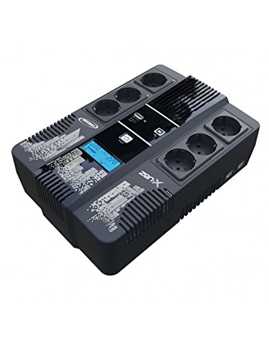 Ups ZEN-ZE-600FR/SCHUKO 600VA 6AC outlets Montagem em Rack Infosec - Ups - 600 VA, 6 saídas, montagem em rack, 360 W