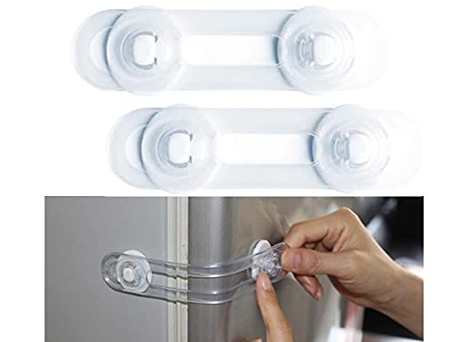 Bloqueio de Segurança para Portas e Gavetas 2 Unidades LEDLUX - Travas de segurança para bebê - bloco, adesivo, portas, gavetas