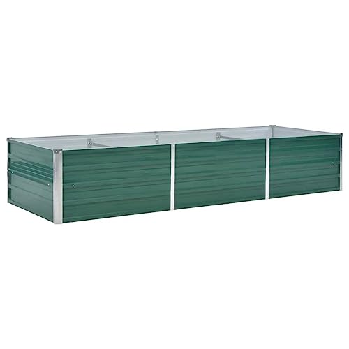 Vaso de Jardim VIDAXL (Verde - Aço - 240 x 80 x 45 cm) vidaXL - Móveis de exterior - verde, aço, 240x80x45 cm
