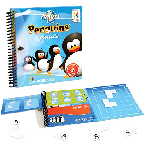 Jogo de Tabuleiro SMARTGAMES Puzzles infantiles (Idade Mínima Recomendada: 4 anos) Smart Games - Jogos - jogo de tabuleiro, puzzles infantis, idade mínima 4 anos, pinguins parade, engenhos, peças magnéticas