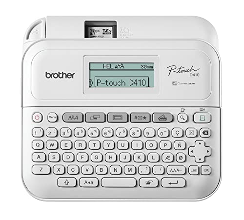 Impressora de etiquas BROTHER PT-D410UR1 Brother - Rotuladoras - 180x180 dpi, 20 mm/s, 18 x 457,2 mm