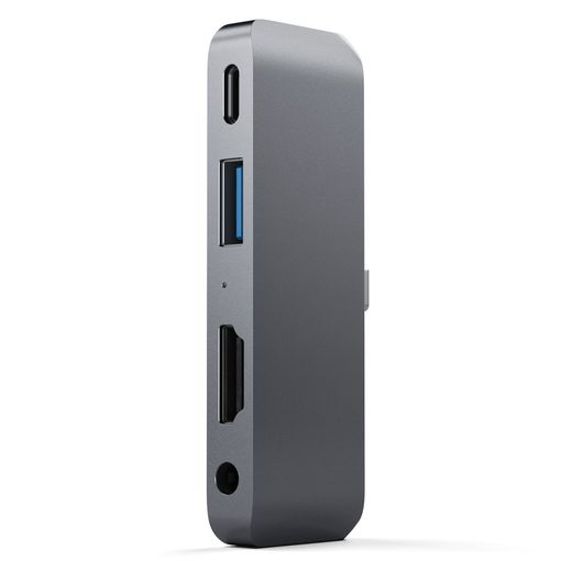 Hub SATECHI Type-C Multimedia (Cinzento sideral) SATECHI - Concentradores usb e firewire - type-c, cinzento, multipuertos