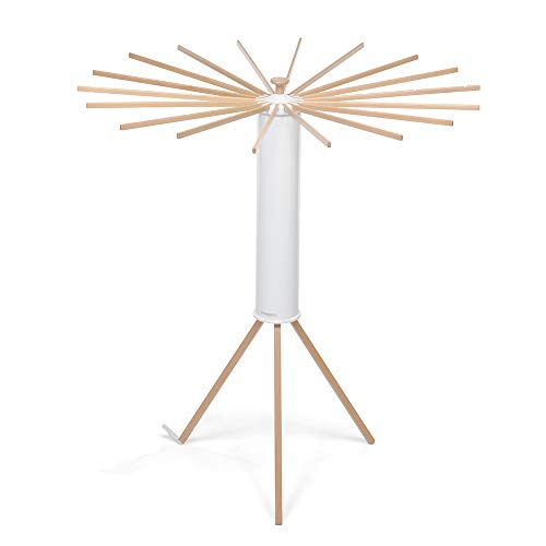 Cama de madeira Foppapedretti octopus estendal branco Foppapedretti - Secadores e cabides - 18 braços, estrutura PVC, removível, fecho, mesa de apoio