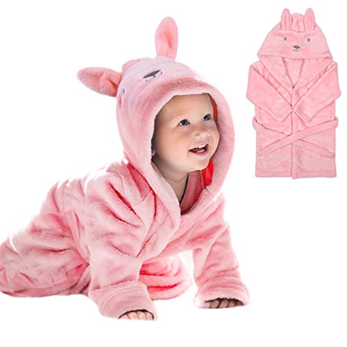 Toalha de Banho URAQT 2 em 1 com Capuz e Orelhas para Crianças URAQT - Roupa de dormir para bebês e crianças pequenas - 2 em 1, capuz, ourelhas, crianças