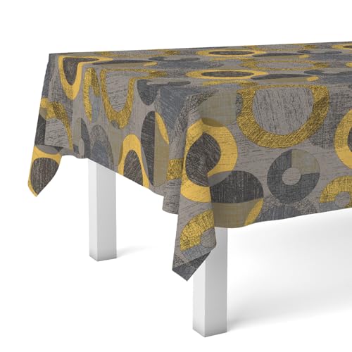 Toalha de Mesa MARTINA HOME Tambre (Amarelo - Algodão - 260 x 140 cm) Enguitex Home - Toalhas de mesa - algodão, 260 x 140 cm, 3 camadas, impressão digital