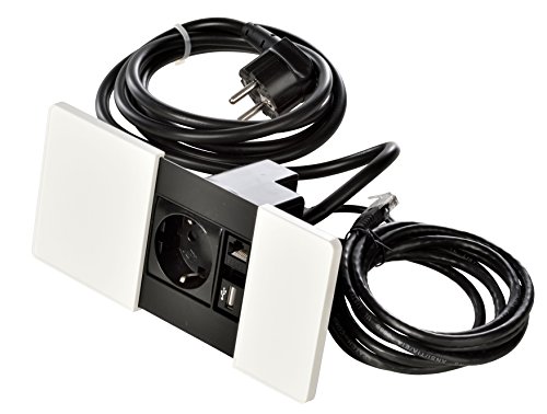 Tomada KOPP 939620016 Branco (Aço Inoxidável) Kopp - Fontes de alimentação elétrica - branco, aço inoxidável
