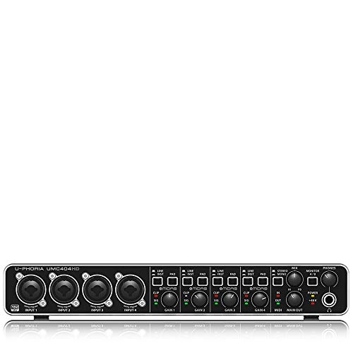 Interface de Gravidade BEHRINGER UMC404HD Behringer - Áudio para dj & especializado - interface, gravidade, Behringer, umc404hd, mac os x, windows xp/vista/7, Linux, asio, core audio, usb 2.0 high speed