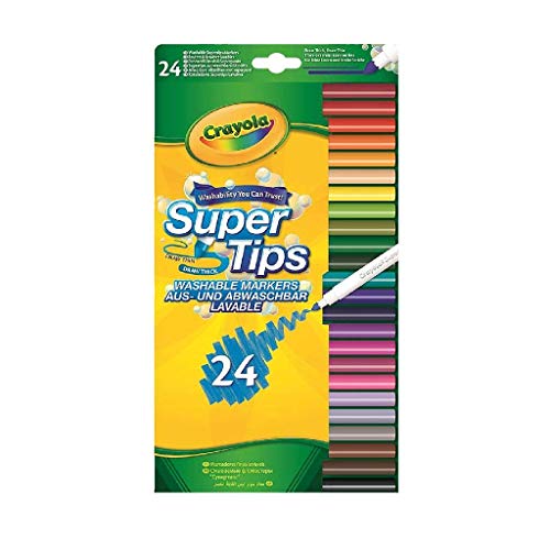 Lápis de Cor STABILO SuperTips 24 Peças Multicor Goliath - Brinquedos - 24 peças, multicor, traço fino, ponta mina