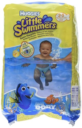 Fraldas Huggies Little Swimmers Tamanho 2/3 (12 Unidades) KIMBERLY-CLARK - Fraldas - 2/3, 12 unidades, absorvente, flexível