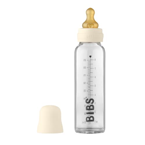 Biberão para Bebé BIBS Baby Glass Bottle (225 ml) Bibs - Suplementos de alimentação por sonda - biberão, bebé, 225 ml