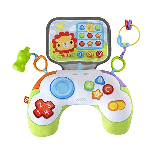 Jogos Didáticos FISHER-PRICE Gamer Tummy Wedge Fisher-Price - Brinquedos de atividade para bebês - suave, cojín, sonajero, auriculares