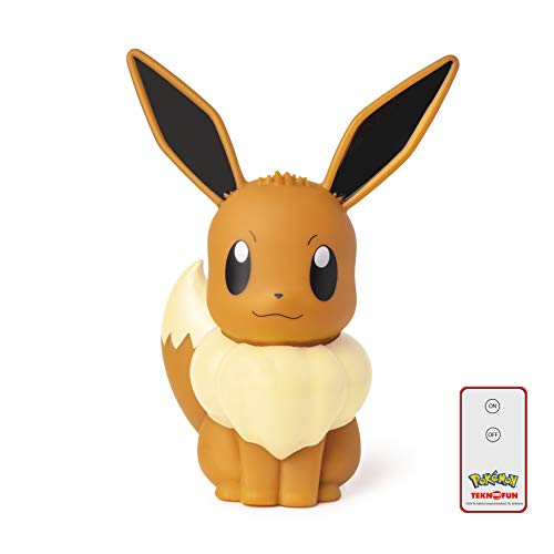 Lâmpada de Mesa com Controle Remoto EEVEE Lampada Led 30 Cm + Control Remoto Pokémon Madcow - Luzes noturnas e iluminação ambiente - led, 30 cm, controle remoto, pokemon