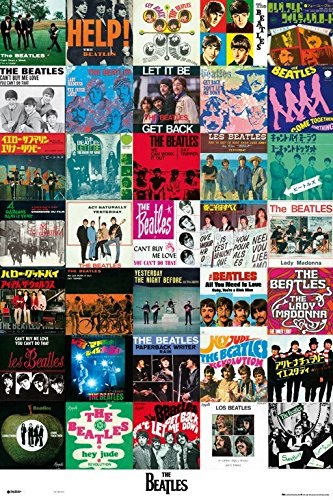 Poster MAXI POSTER Os Beatles (61x91.5cm) Grupo Erik Editores - Pósteres, impressões e arte visual - maxi poster, os beatles, 61x91.5cm, papel 150 gsm