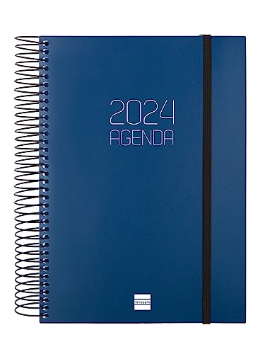 Agenda FINOCAM Spiral 2024-12 Meses Azul Cabero Group 1916, S.A. - Calendários, organizadores e planejadores - espiral, azul, microperforados, polipropileno