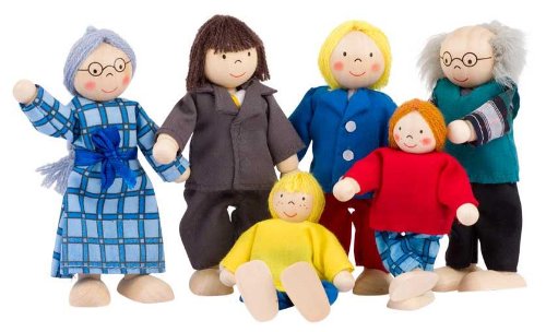 Boneca de moda GOKI Mini-Puppenfamilie (3 anos) Goki - Bonecas - boneca, moda, mini-puppenfamilie, 3 anos