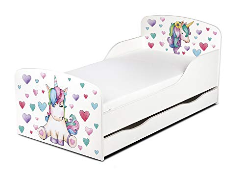 Cama Infantil MODERNE Toddler com Almofada Branca (140 x 70 cm) Leomark - Camas e estruturas de cama - almofada branca, 140 x 70 cm