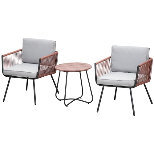 Conjunto de Jardim Outsunny | Tecido e Cinzento SPANISH AOSOM - Conjuntos de móveis de exterior - tecido, cinzento, jardim