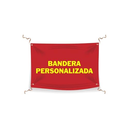 Bandeira de Festa com Foto, Logotipo ou Texto 70X100 Cm PORRAS ESTAMPACION & BANDERAS - Bandeiras e cataventos - 70x100 cm, poliéster, lavável, laços