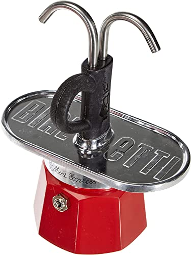 Cafeteira BIALETTI Mini express kandisky Bialetti - Cafeteiras elétricas e de fogão - 8 L, vermelho, 2 chávenas, alumínio
