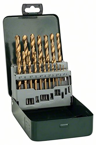 Conjunto de Brocas BOSCH 2 607 019 437 (19 peças) Bosch - Acessórios para brocas e parafusadeiras - 19 peças, metal, aço hss, titânio