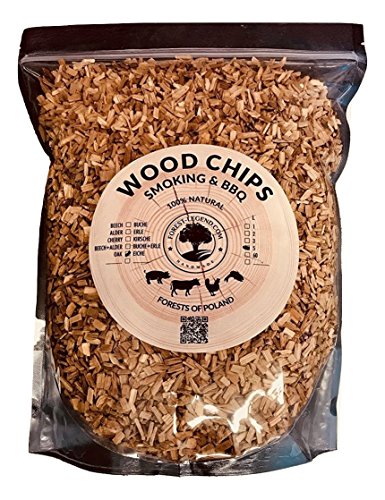 Astilhas para Barbacoas e Ahumadores 5L Madeira Natural Forest Legend - Chips de fumo e pellets - madeira natural, polcas, 4-5 mm