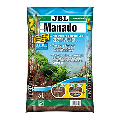Areia para Peixes JBL Manado Soil (5 L) JBL - Habitats para répteis e anfíbios - areia, peixes, JBL, manado soil