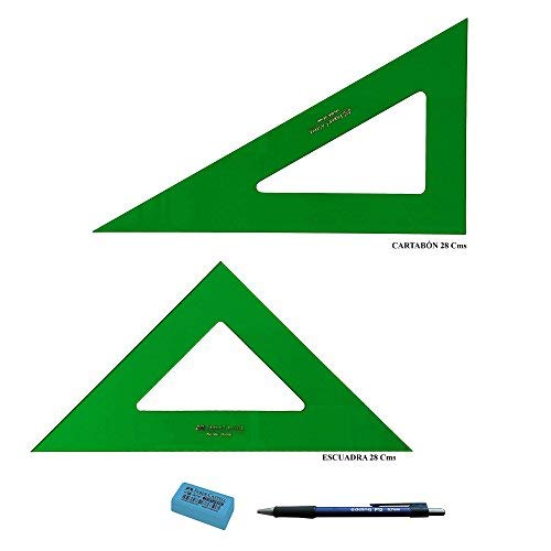 Conjunto de Ferramentas FABER CASTELL 566-28 Faber-Castell - Esquadros - 28 peças, lápis de cor, canetas, pincel