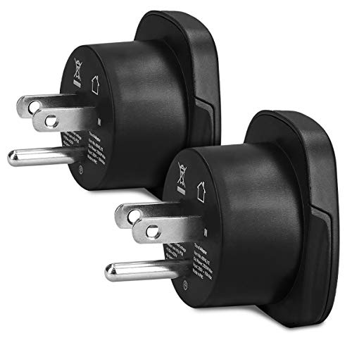 Adaptador KWMOBILE (Type B - Type F - Preto) Kw-Commerce - Baterias - type-b, type f, preto