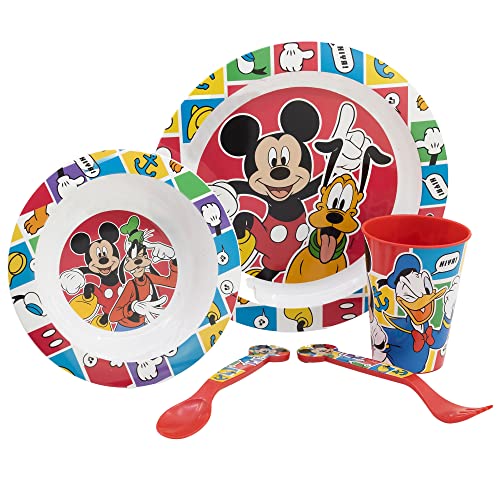 Conjunto de Refeição DISNEY Mickey (Vermelho - 11 x 16.5 x 21 cm) Stor - Jogos de jantar - conjunto, refeição, disney, mickey, vermelho, personagens