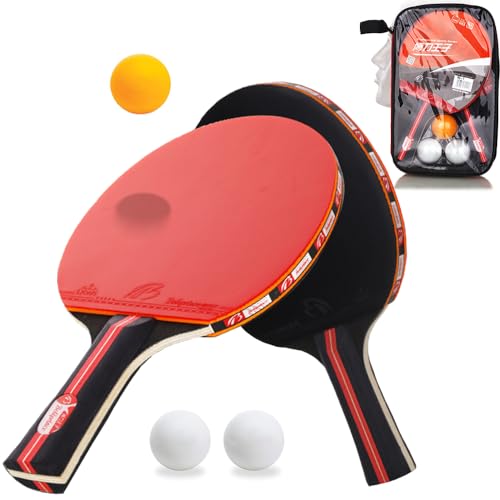 Conjunto de Ténis de Mesa AMAZA com 2 Raquetes e 3 Bolas Amaza - Raquetes e conjuntos de ping pong - tênis, mesa, amaza, 2 raquetes, 3 bolas