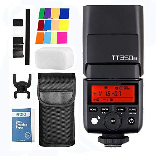 Flash GODOX TT350N (NG: 36 - Controlo: TTL) VIPHOTO DIGITAL - Flashes de câmera - flash, godox, tt350n, nikon, ttl, disparador