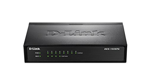 Switch D-LINK DES-1008PA (8 Portas Gigabit) D-Link - Concentradores e comutadores - gigabit, 8 portas