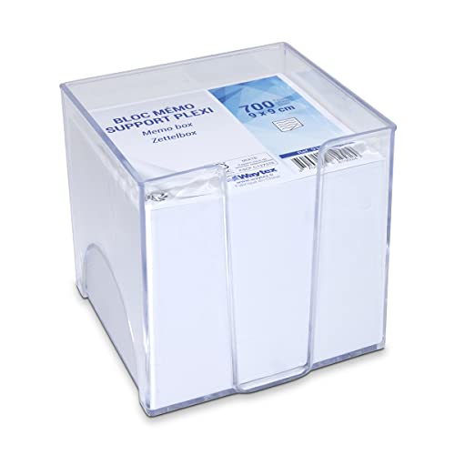 Bloco de Notas WAYTEX Branco (9x9cm) 700 Folhas Waytex - Cadernos e bloco de notas - 700 folhas, 9x9cm, branco, suporte