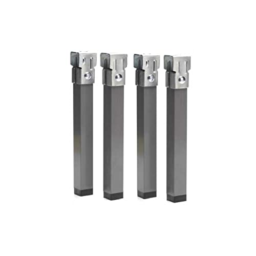 Conjunto de 4 Pernas para Somier MUEBLIX.COM (Branco - Aço) SOMG - Cabeceiras e peseiras - 4 pernas, aço, fácil montagem