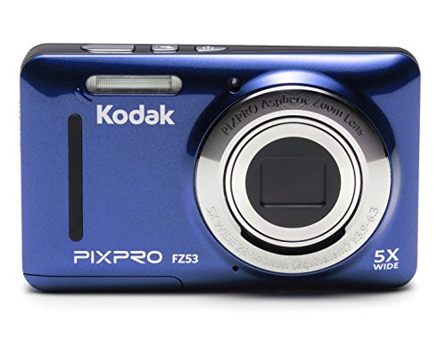 Máquina Fotográfica Compacta KODAK FZ53 (Azul - 16 MP - ISO: 80 a 1600 - Zoom Ótico: 5x) Kodak - Câmeras digitais - 16 MP, ISO 80-1600, zoom ótico 5x
