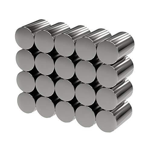 Conjunto de 20 Imãs Neodímio MTS Magnete magnete.com - Adesivos e ímãs para artesanato - neodimio, 20 imãs, 5 x 15 mm, 1,2 kg